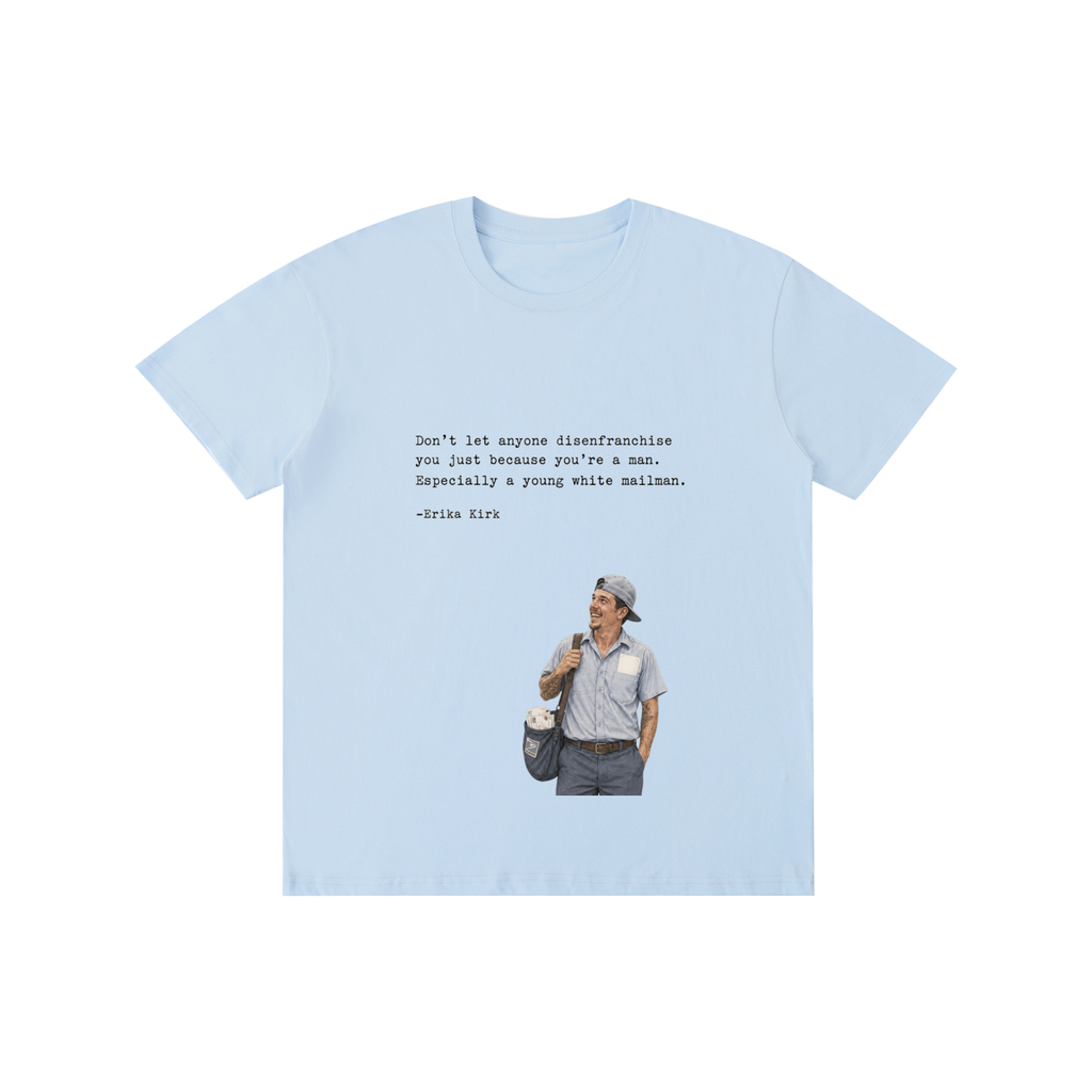 Male mailman in light color