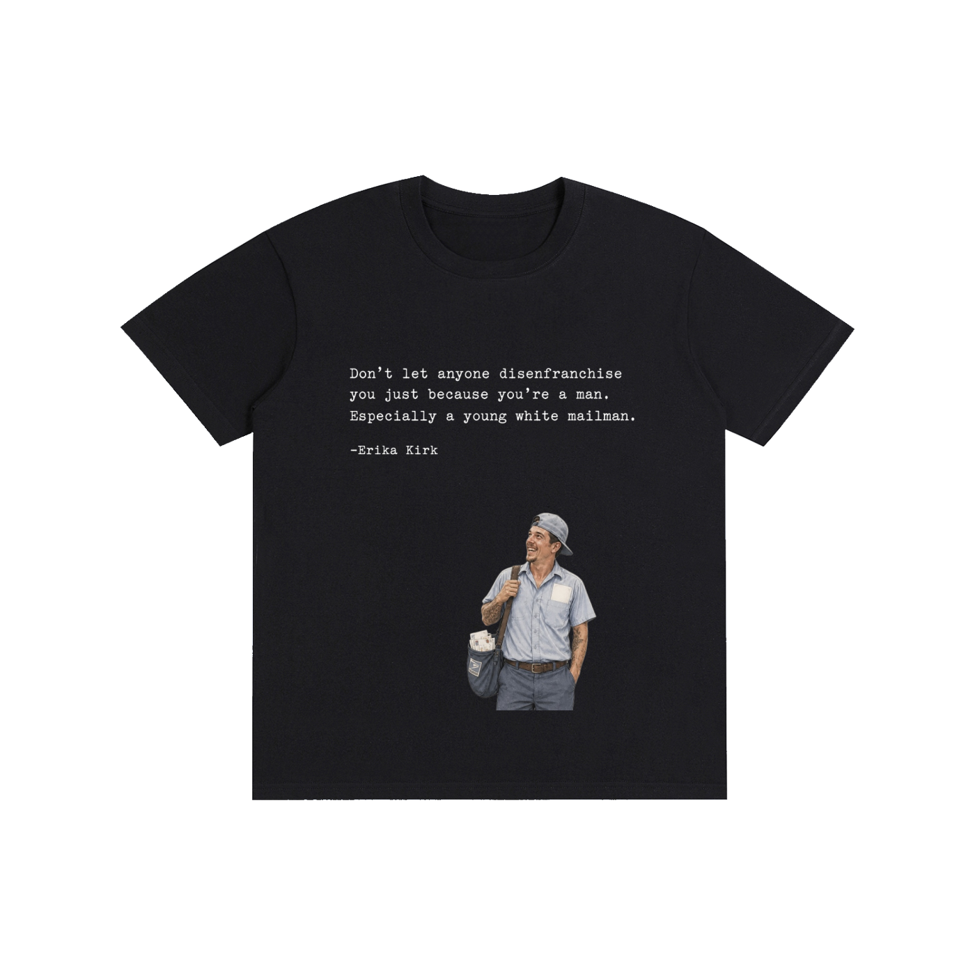 Young white male mailman