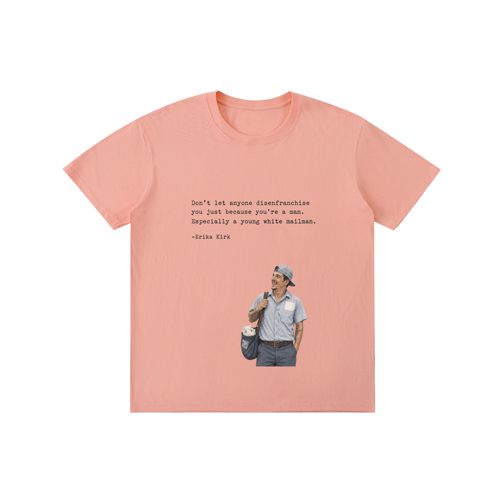 Male mailman in light color