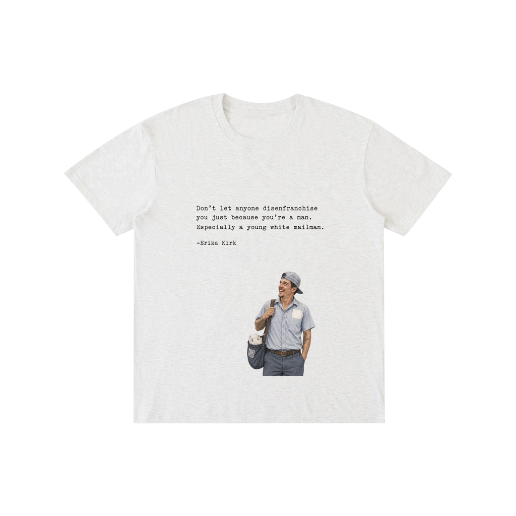 Male mailman in light color